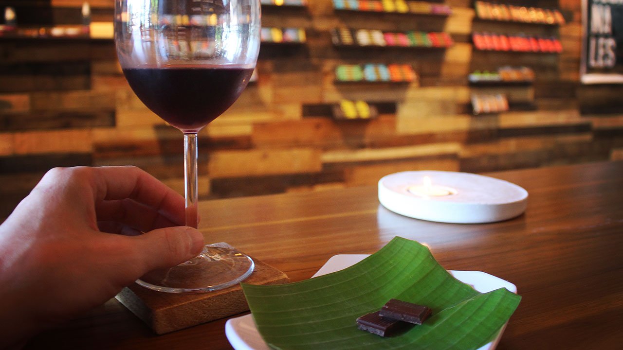 Chocolates y vino Costa Rica